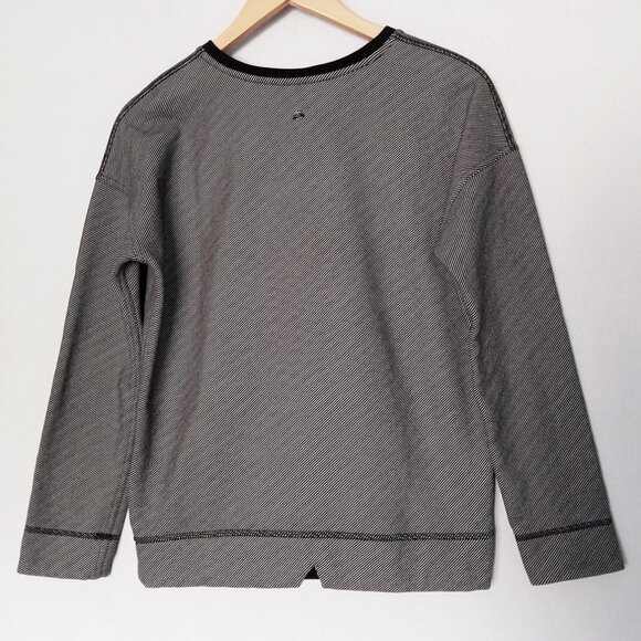 LULULEMON Women's 4 Keep Up Crew Sweatshirt Top Telemark Print Black Mojave Tan - Picture 8 of 16